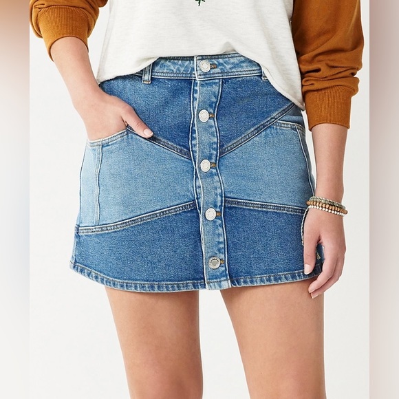 SO Dresses & Skirts - Junior So Patchwork Mini Skirt
